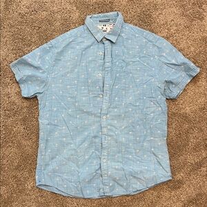 Denim & Flower Light Blue Casual Button Down Shirt